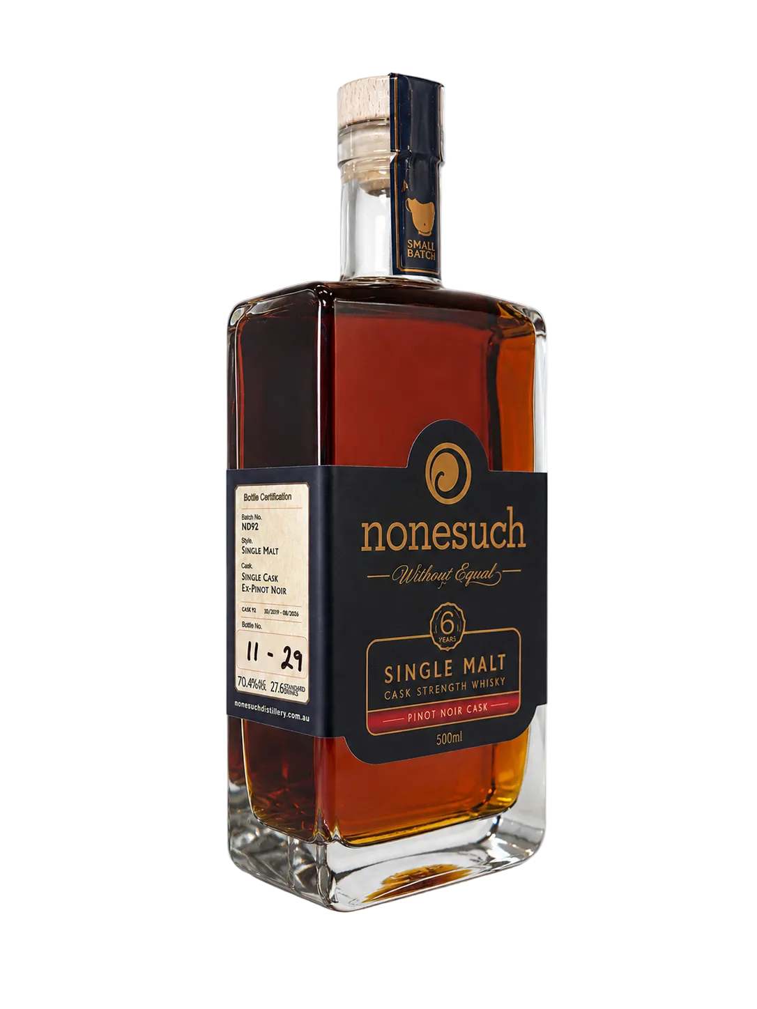 Cask Strength Single Malt - 6 Year Pinot Noir Cask