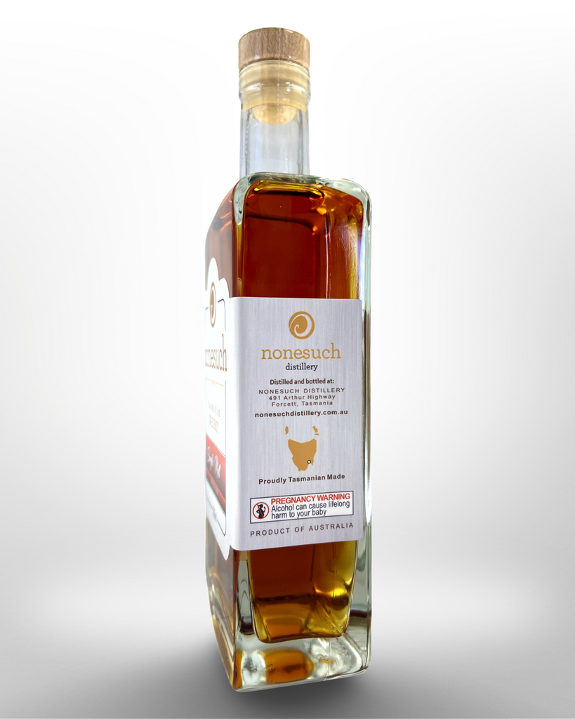 double oak single malt whisky side label